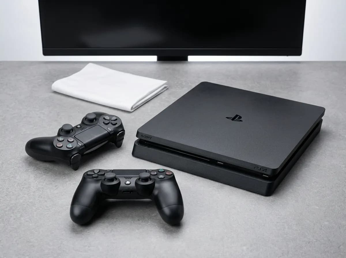 PS4 Slim 1 To Flashee — 2 Manettes Originales + Boite - 1